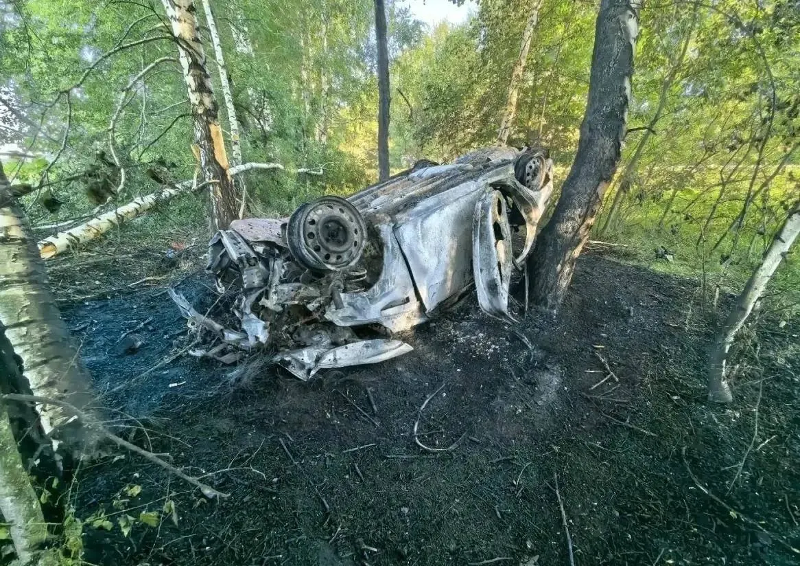 Ночью на автодороге «Курск — Борисоглебск — Панино — Эртиль» автомобиль вылетел в кювет, врезался в дерево и загорелся. Полиция проводит проверку обстоятельств ДТП.