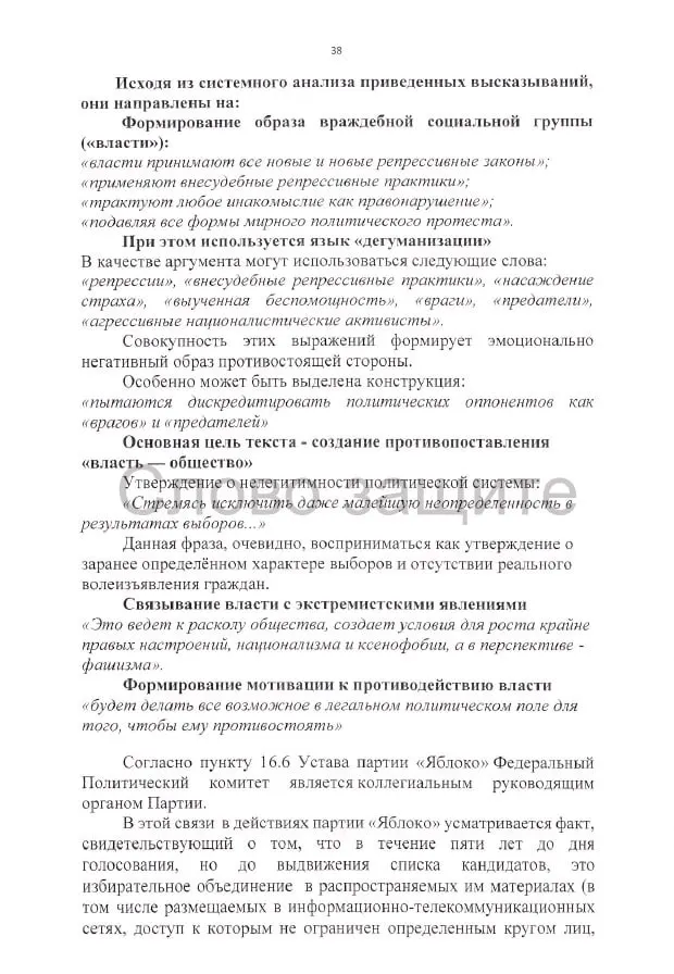 Административный иск против регистрации списка кандидатов требует аннулирования регистрации и содержит претензии к агитации, публикациям и изображениям, включая спорные материалы и символику.