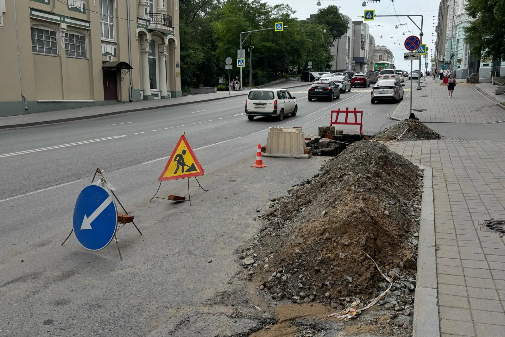 В центре города введут ограничения на движение из‑за реконструкции теплосети.